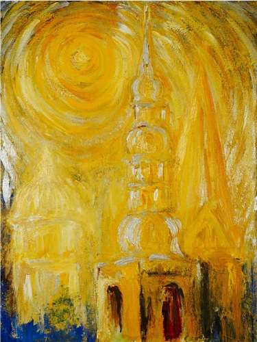 Aus den Wolken 1 80X80 cm
