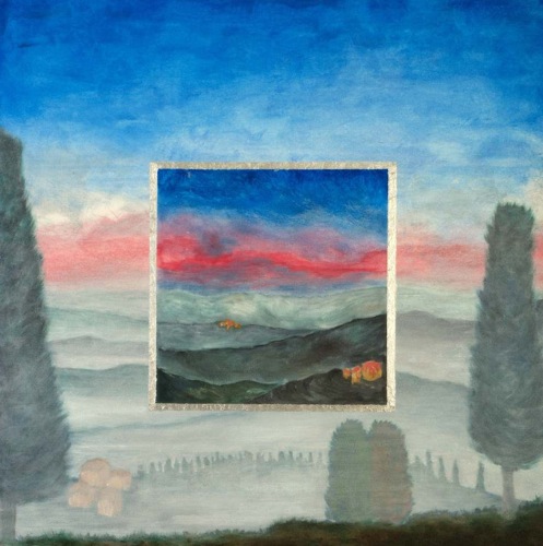 Blick in die Toskana 80X80 cm