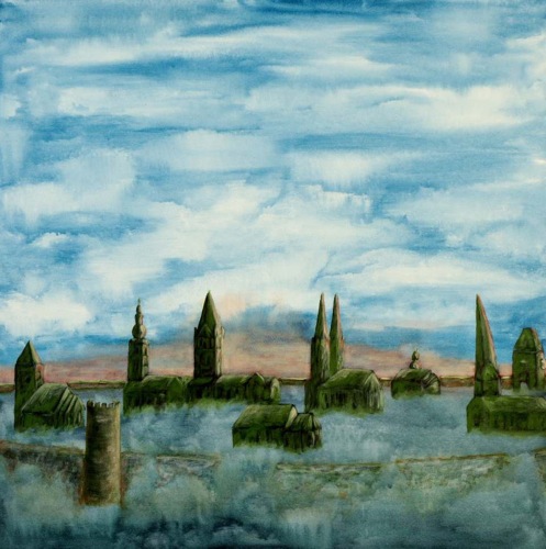 Aus den Wolken 2 80X80 cm